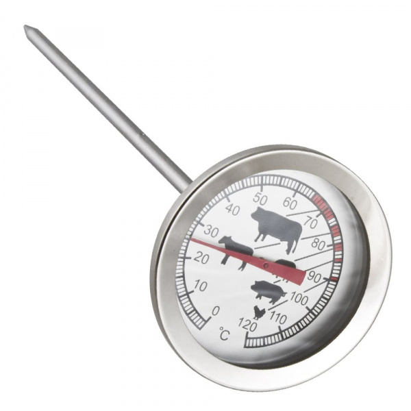 Термометр д/духовки и мяса, металл