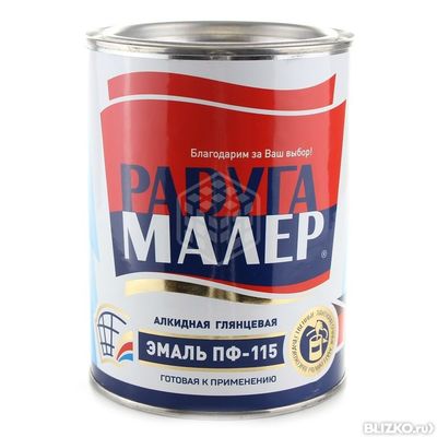 Эмаль   Радуга ПФ-115 красная 0,9кг/14шт