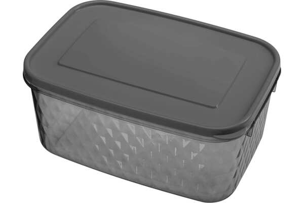 Контейнер для замораживания и хранения продуктов "Кристалл" 1,3л черный, Phibo, 433141913