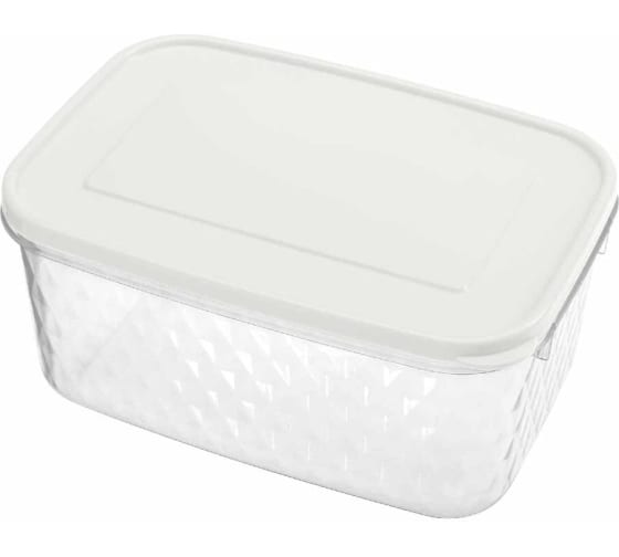 Контейнер для замораживания и хранения продуктов "Кристалл" 1,3л бесцветный, Phibo, 433141901