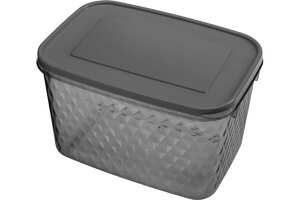 Контейнер для замораживания и хранения продуктов "Кристалл" 1,7л черный, Phibo, 433142013