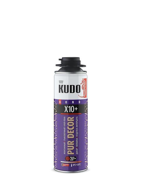 Пена  - клей "KUDO PUR DECOR" 10+ проф. 650мл 1/12  KUPP06B10HC