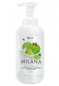 Жидкое мыло - пенка GRASS "Milana" сливочно-фисташковое мороженое 500мл 1/12 125421