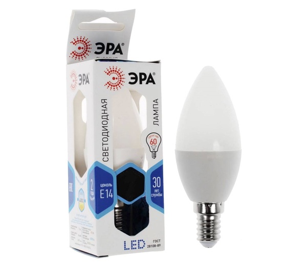 Лампа  светодиод. ЭРА LED smd B35-9W-840-E14 (10/100/2800) свеча