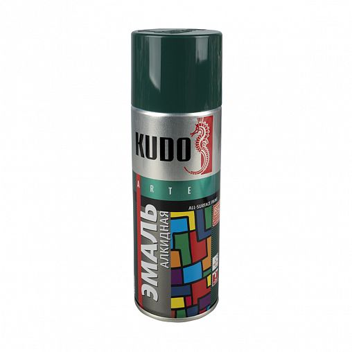 Аэрозоль  KUDO-1007 темно-зеленая 520 мл 1/12шт
