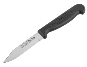 Нож  кухонный LARA LR05-43 для очистки 8,9см/3,5", черная пластиковая ручка (блистер)