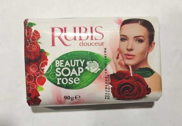 Мыло твердое RUBIS (Турция) 90г, Роза