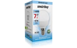 Лампа  светодиод. Smartbuy Р45-7W-4000-E14