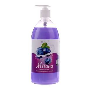 Жидкое крем-мыло GRASS "Milana" черника-йогурт 1000мл 1/6 126301