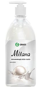 Жидкое крем-мыло GRASS "Milana" жемчужное 1000мл 1/6 126201