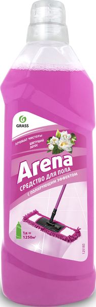 Средство GRASS д/мытья пола с полир.эффектом "Arena" цветущий лотос 1л 1/12 125185